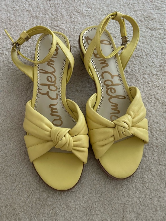 Sam Edelman Shoes - Sam Edelman Lemon Knot Front Ankle-Strap Heels. Size 6 1/2